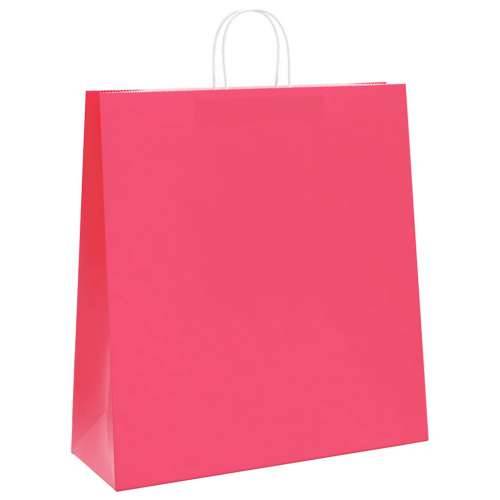 Papirnate vrećice 50 kom s ručkama ružičaste 45x17x48 cm - Ružičasta 45 x 17 x 48 cm 50 Cijena