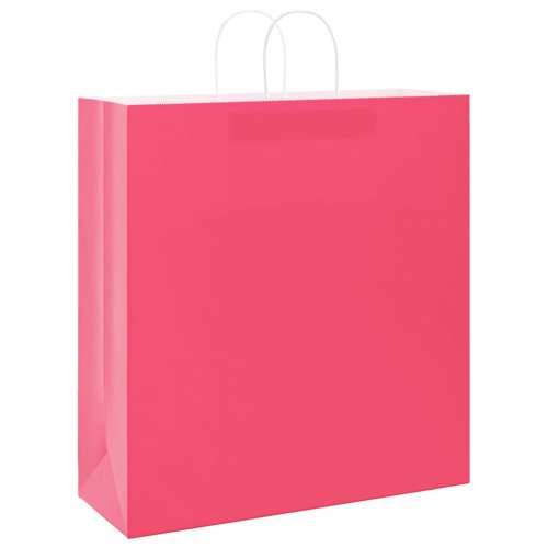 Papirnate vrećice 50 kom s ručkama ružičaste 45x17x48 cm - Ružičasta 45 x 17 x 48 cm 50 Cijena
