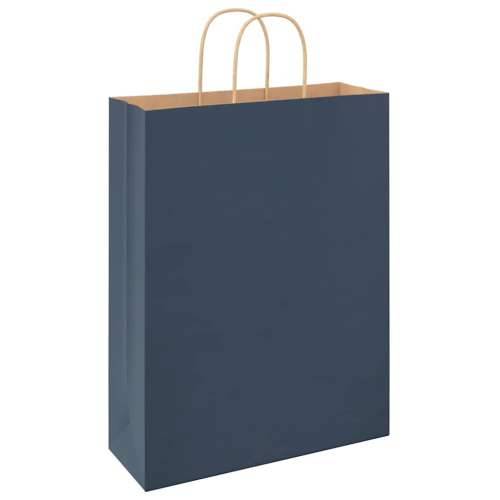 Papirnate vrećice 50 kom s ručkama plave 32x12x42 cm - Plava 32 x 12 x 42 cm 50 Cijena