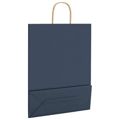 Papirnate vrećice 50 kom s ručkama plave 32x12x42 cm - Plava 32 x 12 x 42 cm 50 Cijena