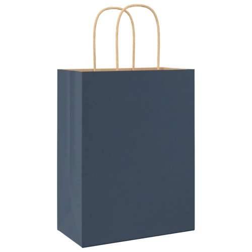 Papirnate vrećice 250 kom s ručkama plave 21x11x28 cm - Plava 22 x 11 x 28 cm 250 Cijena