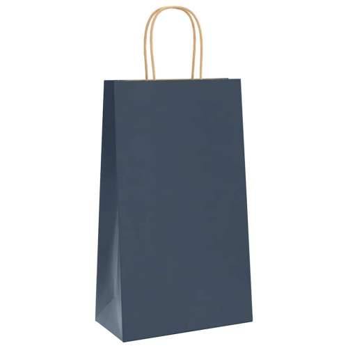 Papirnate vrećice 250 kom s ručkama plave 21x11x36 cm - Plava 21 x 11 x 36 cm 250 Cijena