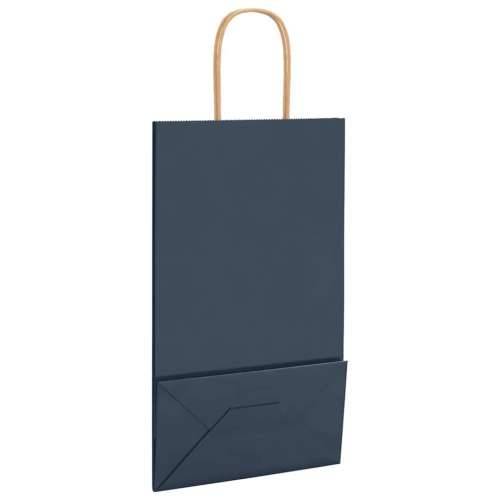 Papirnate vrećice 250 kom s ručkama plave 21x11x36 cm - Plava 21 x 11 x 36 cm 250 Cijena