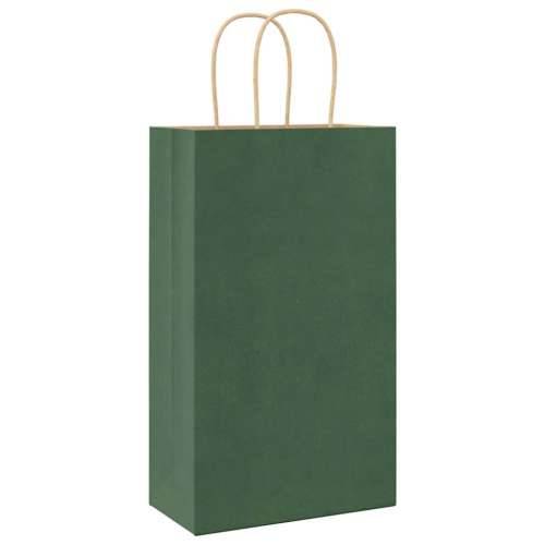 Papirnate vrećice 50 kom s ručkama zelene 21x11x36 cm - Zelena 21 x 11 x 36 cm 50 Cijena