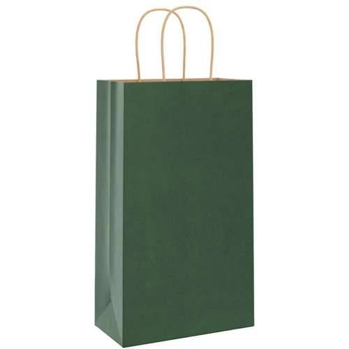 Papirnate vrećice 250 kom s ručkama zelene 21x11x36 cm - Zelena 21 x 11 x 36 cm 250 Cijena