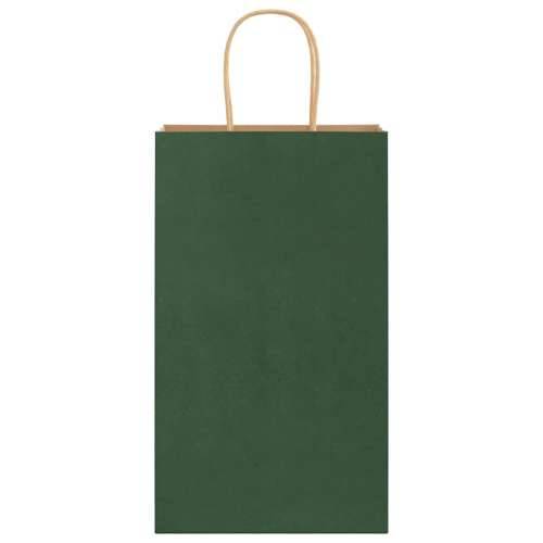 Papirnate vrećice 250 kom s ručkama zelene 21x11x36 cm - Zelena 21 x 11 x 36 cm 250 Cijena