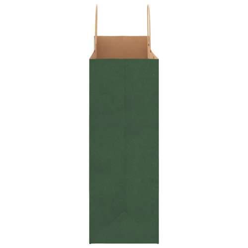 Papirnate vrećice 250 kom s ručkama zelene 32x17x44 cm - Zelena 32 x 17 x 44 cm 250 Cijena