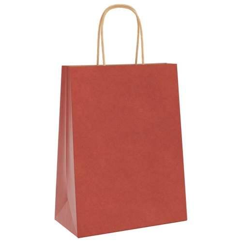 Papirnate vrećice 50 kom s ručkama crvene 21x11x28 cm - Crvena 21 x 11 x 28 cm 50 Cijena