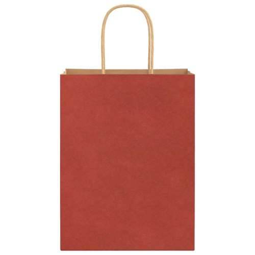 Papirnate vrećice 50 kom s ručkama crvene 21x11x28 cm - Crvena 21 x 11 x 28 cm 50 Cijena