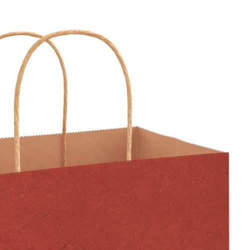 Papirnate vrećice 50 kom s ručkama crvene 21x11x36 cm - Crvena 21 x 11 x 36 cm 50 Cijena