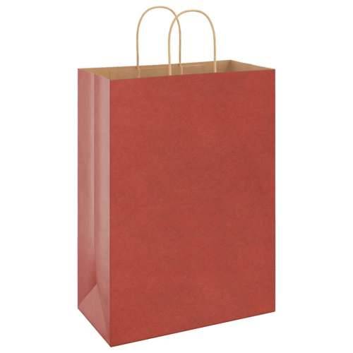 Papirnate vrećice 50 kom s ručkama crvene 32x17x44 cm - Crvena 32 x 17 x 44 cm 50 Cijena