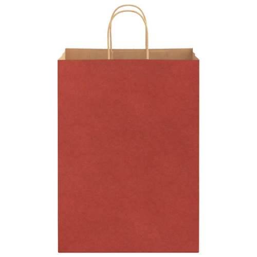 Papirnate vrećice 50 kom s ručkama crvene 32x17x44 cm - Crvena 32 x 17 x 44 cm 50 Cijena