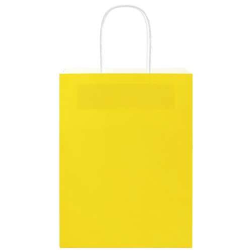 Papirnate vrećice 50 kom s ručkama žute 21x11x28 cm - Žuta 21 x 11 x 28 cm 50 Cijena
