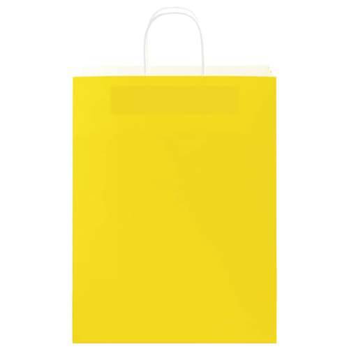 Papirnate vrećice 50 kom s ručkama žute 32x12x42 cm - Žuta 32 x 12 x 42 cm 50 Cijena