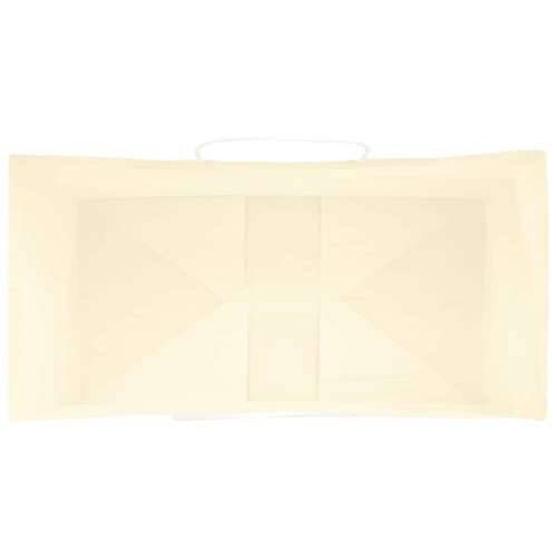 Papirnate vrećice 50 kom s ručkama žute 32x17x44 cm - Žuta 32 x 17 x 44 cm 50 Cijena