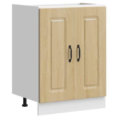 Donji ormarić za sudoper Kalmar boja hrasta 60x46x81,5cm drveni - sonoma hrast 60 x 46 x 81.5 cm 1 1x bottom cabinet (2 doors) Cijena