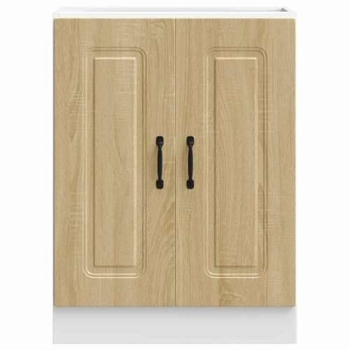 Donji ormarić za sudoper Kalmar boja hrasta 60x46x81,5cm drveni - sonoma hrast 60 x 46 x 81.5 cm 1 1x bottom cabinet (2 doors) Cijena