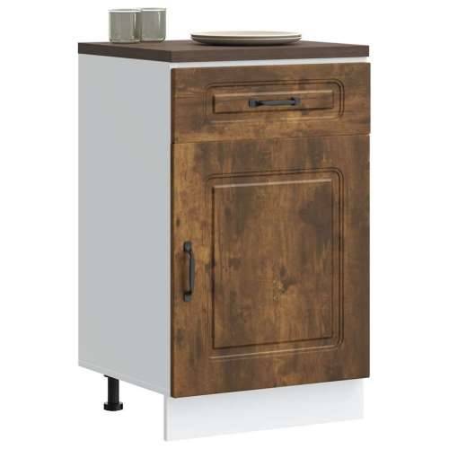 Donji kuhinjski ormarić Kalmar boja hrasta konstruirano drvo - Dimljeni hrast 50 x 46 x 81.5 cm 1 1x bottom cabinet (1 door 1 dr Cijena