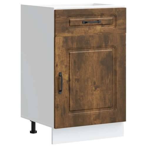 Donji kuhinjski ormarić Kalmar boja hrasta konstruirano drvo - Dimljeni hrast 50 x 46 x 81.5 cm 1 1x bottom cabinet (1 door 1 dr Cijena