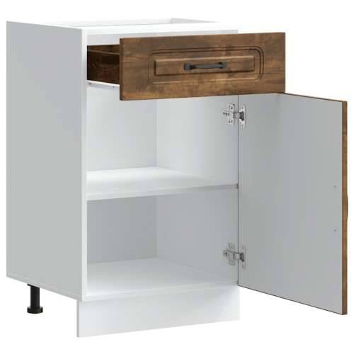 Donji kuhinjski ormarić Kalmar boja hrasta konstruirano drvo - Dimljeni hrast 50 x 46 x 81.5 cm 1 1x bottom cabinet (1 door 1 dr Cijena
