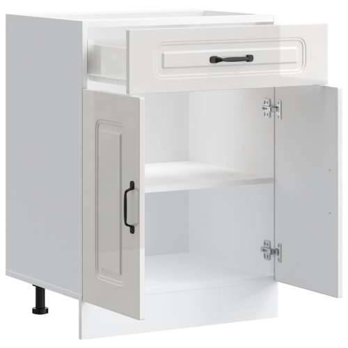 Donji kuhinjski ormarić Kalmar sjaj bijeli konstruirano drvo - Visoko sjajno bijela 60 x 46 x 81.5 cm 1 1x bottom cabinet (2 doo Cijena
