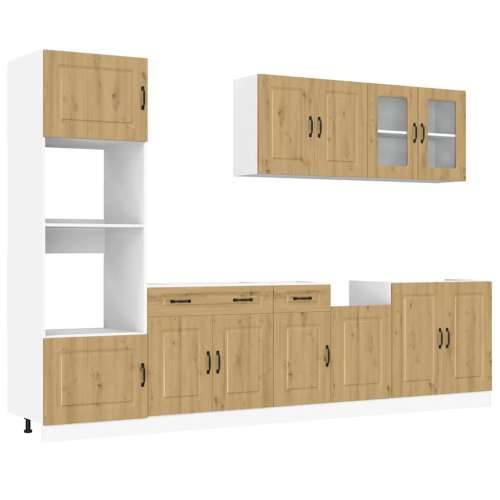 7-dijelni set kuhinjskih ormarića Kalmar konstruiranog drva - hrast artisan 1 Cijena