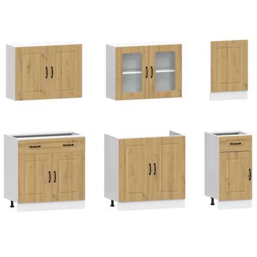 7-dijelni set kuhinjskih ormarića Kalmar konstruiranog drva - hrast artisan 1 Cijena