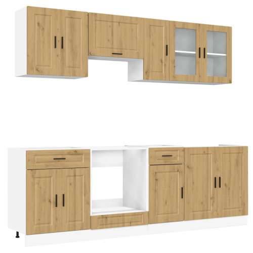 8-dijelni set kuhinjskih ormarića Kalmar konstruiranog drva - hrast artisan 1 Cijena