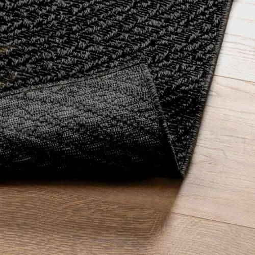 Tepih ZIZUR 120 x 170 cm s izgledom jute unutarnji i vanjski - Antracit 120 x 170 cm Okruglo Cijena