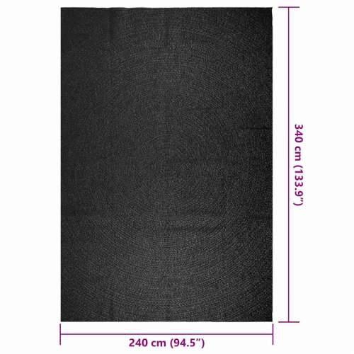 Tepih ZIZUR 240 x 340 cm s izgledom jute unutarnji i vanjski - Antracit 240 x 340 cm Okruglo Cijena