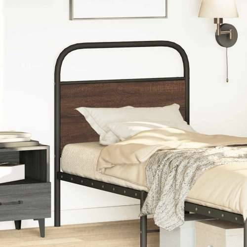 Uzglavlje smeđa boja hrasta 80 cm čelik i konstruirano drvo - Smeđi hrast 80 cm 1 Cijena