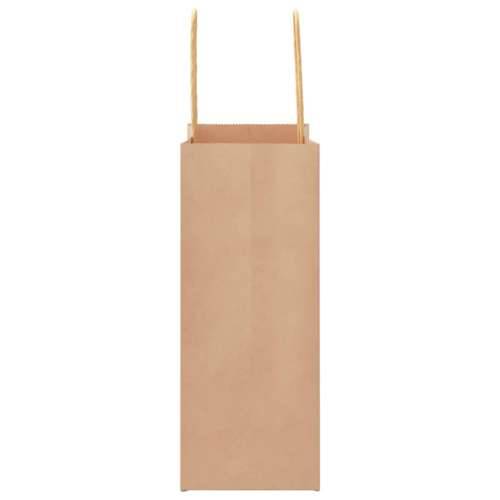 Papirnate vrećice 50 kom s ručkama smeđe 15x8x21 cm - Smeđa 15 x 8 x 21 cm 50 Cijena