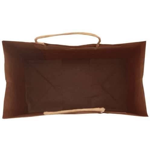 Papirnate vrećice 50 kom s ručkama smeđe 15x8x21 cm - Smeđa 15 x 8 x 21 cm 50 Cijena