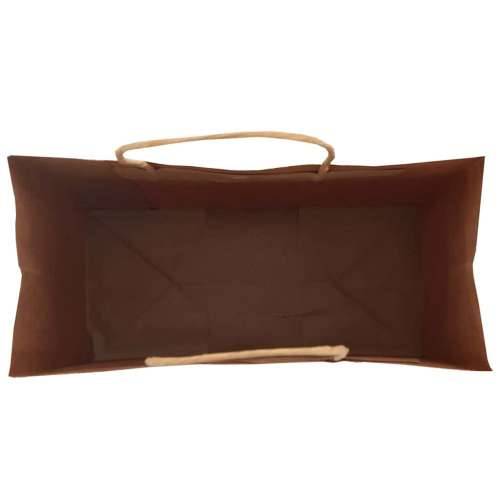 Papirnate vrećice 250 kom s ručkama smeđe 18x8x22 cm - Smeđa 18 x 8 x 22 cm 250 Cijena