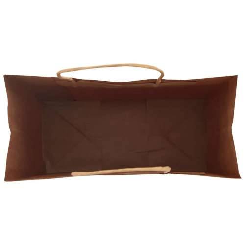 Papirnate vrećice 250 kom s ručkama smeđe 26x12x35 cm - Smeđa 26 x 12 x 35 cm 250 Cijena