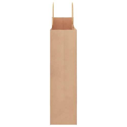Papirnate vrećice 250 kom s ručkama smeđe 32x12x42 cm - Smeđa 32 x 12 x 42 cm 250 Cijena