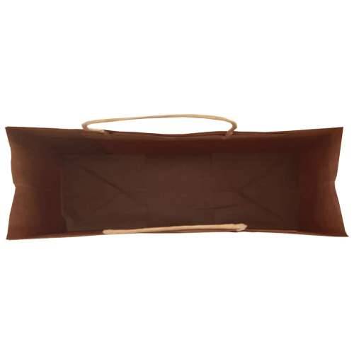 Papirnate vrećice 250 kom s ručkama smeđe 32x12x42 cm - Smeđa 32 x 12 x 42 cm 250 Cijena