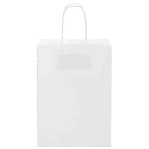 Papirnate vrećice 50 kom s ručkama bijele 15x8x21 cm - Bijela 15 x 8 x 21 cm 50 Cijena