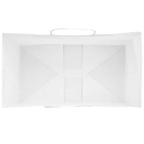 Papirnate vrećice 50 kom s ručkama bijele 15x8x21 cm - Bijela 15 x 8 x 21 cm 50 Cijena