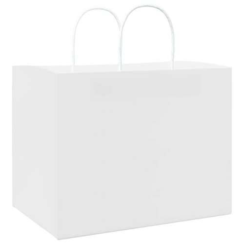 Papirnate vrećice 50 kom s ručkama bijele 32x22x24 cm - Bijela 32 x 22 x 24 cm 50 Cijena