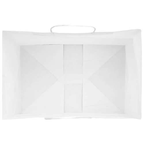 Papirnate vrećice 50 kom s ručkama bijele 32x22x24 cm - Bijela 32 x 22 x 24 cm 50 Cijena