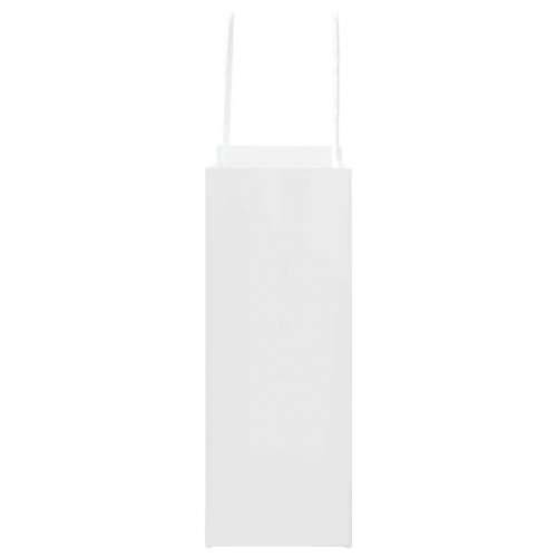 Papirnate vrećice 250 kom s ručkama bijele 18x8x22 cm - Bijela 18 x 8 x 22 cm 250 Cijena