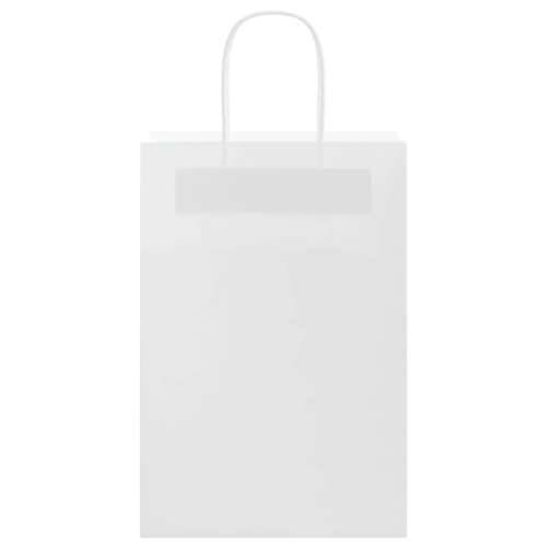 Papirnate vrećice 250 kom s ručkama bijele 21x11x31 cm - Bijela 21 x 11 x 31 cm 250 Cijena