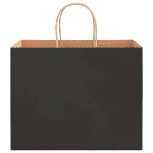Papirnate vrećice 50 kom s ručkama crne 32x22x24 cm - Crna 32 x 22 x 24 cm 50 Cijena