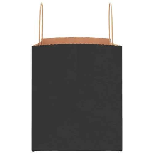 Papirnate vrećice 50 kom s ručkama crne 32x22x24 cm - Crna 32 x 22 x 24 cm 50 Cijena