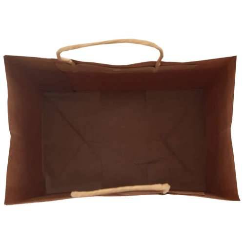 Papirnate vrećice 50 kom s ručkama crne 32x22x24 cm - Crna 32 x 22 x 24 cm 50 Cijena