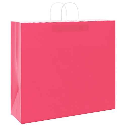 Papirnate vrećice 50 kom s ručkama ružičaste 54x15x49 cm - Ružičasta 54 x 15 x 49 cm 50 Cijena