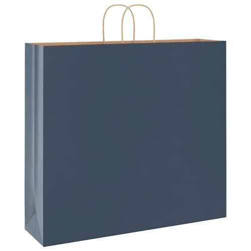 Papirnate vrećice 50 kom s ručkama plave 54x15x49 cm - Plava 54 x 15 x 49 cm 50 Cijena
