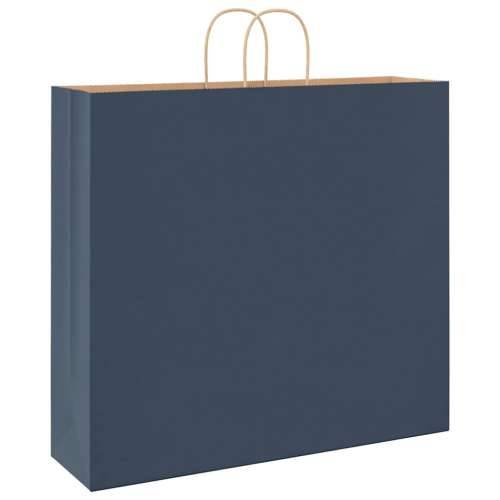 Papirnate vrećice 50 kom s ručkama plave 54x15x49 cm - Plava 54 x 15 x 49 cm 50 Cijena