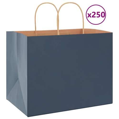 Papirnate vrećice 250 kom s ručkama plave 32x22x24 cm - Plava 32 x 22 x 24 cm 250 Cijena
